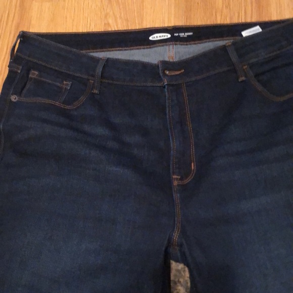 NWT OLD NAVY Dark Blue Denim, sz18 POP ICON SKINNY MID-RISE, Stretchy. - Picture 2 of 10